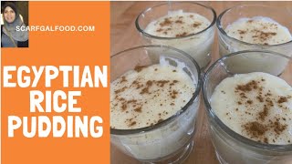 Egyptian Rice Pudding Recipe [upl. by Roxine]