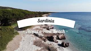 Matta e Peru Beach Budoni Sardinia by drone [upl. by Ahseinaj]