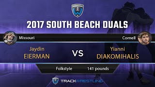 Eierman stuns Diakomihalis in dramatic South Beach Duals finish [upl. by Kliber]