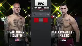 UFC Vegas 8  Anthony Smith vs Aleksandar Rakic [upl. by Nostaw]