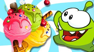 DELICIOSO SORVETE🍦 Engraçado Om nom vs sorvete grande  Aprenda português com Om Nom [upl. by Nehepts]