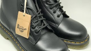 Dr Martens 1460 Originals EightEye LaceUp Boot Black Smooth Leather [upl. by Oys]