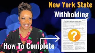 How To Fill Out NEW YORK State Tax Form [upl. by Einhoj]