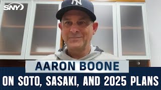 Aaron Boone will accompany Yankees contingent to meet with Juan Soto  SNY [upl. by Annahtur900]