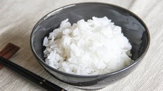 Steamed Rice Recipe  Japanese Cooking 101 [upl. by Dallis]