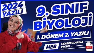 9Sınıf Biyoloji 1Dönem 2Yazılı 20232024 yazılı biyoloji [upl. by Anec]