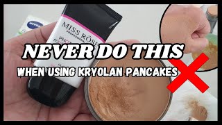 Mistakes to avoid when using kryolan pancake Most common mistakes Best ways to avoid patch base [upl. by Walczak]