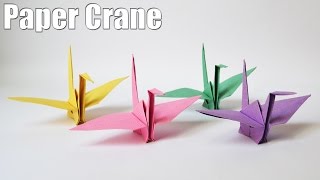 How to make a Paper Crane  Easy  Tutorial [upl. by Garfinkel]