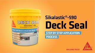 Sikalastic®590 Deck Seal  Application Process [upl. by Yecies]