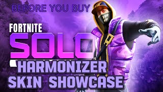 Harmonizer Skin showcase FORTNITE SOLO Top 2 10 kills BEFORE YOU BUY [upl. by Maxia213]