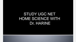 UGC NETTN SETCDPOTRB  Home Science PYQ [upl. by Conlin]