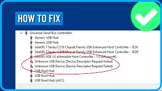 How to Fix Unknown Usb Device Device Descriptor Request Failed in Windows 1011 [upl. by Tuorah]