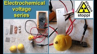 Electrochemical voltage series of metals  Elektrochemische Spannungsreihe von Metallen [upl. by Edita]