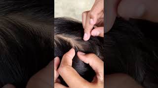 Nit picking asmr headlicetreatment comb [upl. by Erleena671]