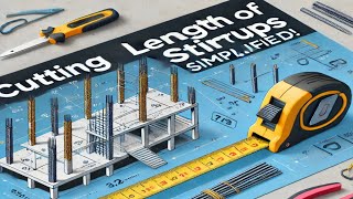 How to calculate Cutting length of Stirrups  Cutting length of ties [upl. by Elliven]