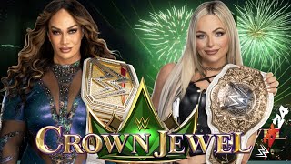 WWE 2k24 Womens Champion Nia Jax vs Womens World Champion Liv Morgan  Crown Jewel 2024 [upl. by Bernete822]