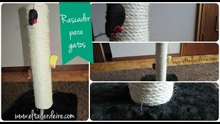 como hacer el rascador para GATOS mas FACIL y barato con carton reciclado  rascador para gatos [upl. by Sneve]