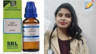 Nitricum Acidum  Nitric acid homoeopathic medicine  BHMS Materia medica [upl. by Enileuqcaj451]