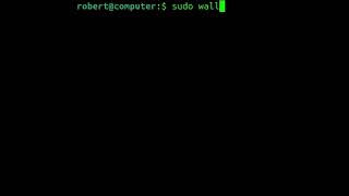 The wall Command In Linux [upl. by Kalagher]