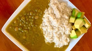 Pigeon Pea soup  Sòs Pwa Kongo  Easy soup recipe  Haitian Vegan soup recipe [upl. by Boelter]