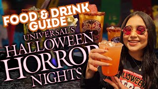 ULTIMATE HORROR NIGHTS FOOD amp DRINK GUIDE 2024 UNIVERSAL STUDIOS HOLLYWOOD [upl. by Fradin335]