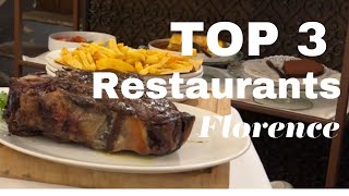 Top 3 Restaurants You Must Try in Florence Italy 4K [upl. by Linn]