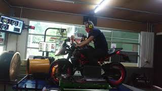 KTM RC 250 STOCK ECU REMAP POWER RUN TEST BYDMSTUNING71 [upl. by Idnak]