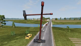 Beamng Drive hammer crash car [upl. by Corrinne685]