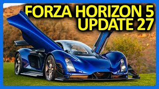 Forza Horizon 5  12 New Cars Widebodies amp More FH5 Update 27 [upl. by Tevlev]