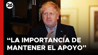 REINO UNIDO  El ex primer ministro británico Boris Johnson respalda a Ucrania [upl. by Adrienne373]