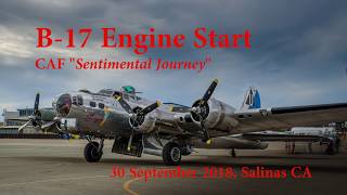 B17 Engine Startup [upl. by Newra]