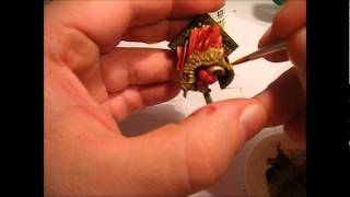 How to paint Khorne a Chaos Warrior part 4 of 4wmv [upl. by Adniles]