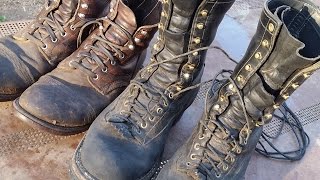 Red Wing Iron Ranger 8111 vs Whites Smoke Jumper boots [upl. by Icnarf]