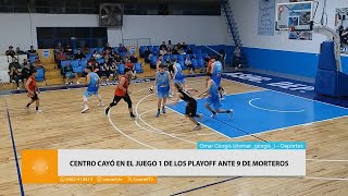 Centro cayó en el Juego 1 ante 9 de Morteros [upl. by Nadbus185]