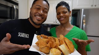 My Mom Taught Me How to Fry Chicken  EXTRA CRISPY RECIPE [upl. by Nrek]