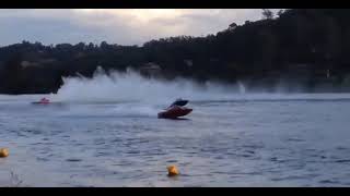 The time we beat a Hydroplane a supercharged V8 AND got HIT [upl. by Dahc]