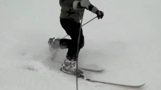 Telemark ski lesson 1st [upl. by Vevine]