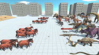 50 HORSES vs ALL TEAMS Animal Revolt Battle Simulator [upl. by Aniles]