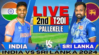 🔴 Live India vs Sri Lanka 2nd T20 Live Match Score amp Commentary  IND vs SL Live match Today [upl. by Willey450]