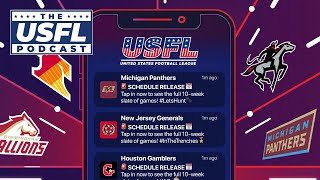 USFL Reveals 2022 Season Schedule  USFL Podcast Clip [upl. by Notreb]