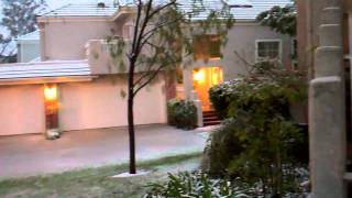 SNOW in Santa Clarita Valencia Jan 2 2011 Global Freezing [upl. by Adamina551]