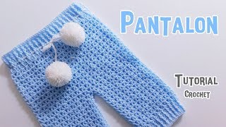 Ajuar para bebe tejido a crochet ganchillo pantalón [upl. by Attiuqaj]