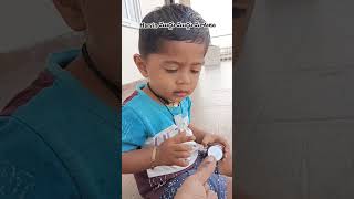 Harvin ముద్దు ముద్దు మాటలు trending viralvideo harvin learning playing ytshorts love [upl. by Frodin]