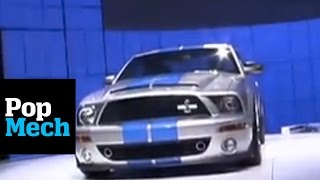 2008 Ford Shelby Cobra GT500KR at the New York Auto Show  PopMech [upl. by Eatnohs]