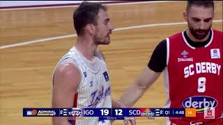 AdmiralBet ABA League 202425 Round 10 match Igokea mtel  SC Derby 30112024 [upl. by Ajani]