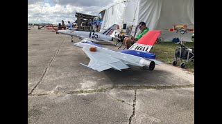 SUPER RARE  AzAerosports F16XL  Jets over Deland 2024 [upl. by Nalon]