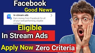 Facebook InStream Ads New Update InSteam Ads Monetization [upl. by Syhr393]