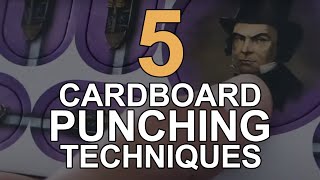 5 Cardboard Punching Techniques [upl. by Nosnehpets]