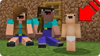 BEBÉ NOOB VUELVE CON SU FAMILIA EN MINECRAFT 😍 [upl. by Lehrer]