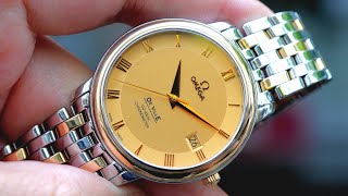 Hợp lý Omega Deville Prestige Two Tone 365mm 43741100  Hotline 0982298881 [upl. by Armahs]